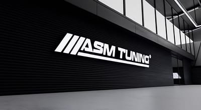 ASM Tuning carbon fibre front splitter installed on BMW with perfect fitment – dry carbon aero part