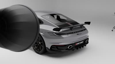 Porsche cayenne carbon fibre rear wing aerodynamic beneftis